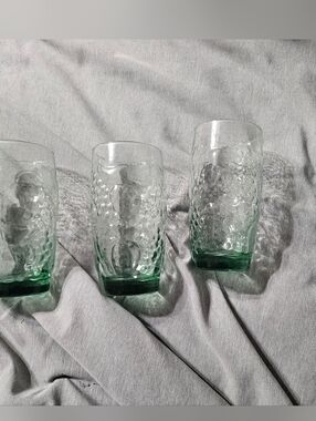Vintage Green Glasses 4 Pack